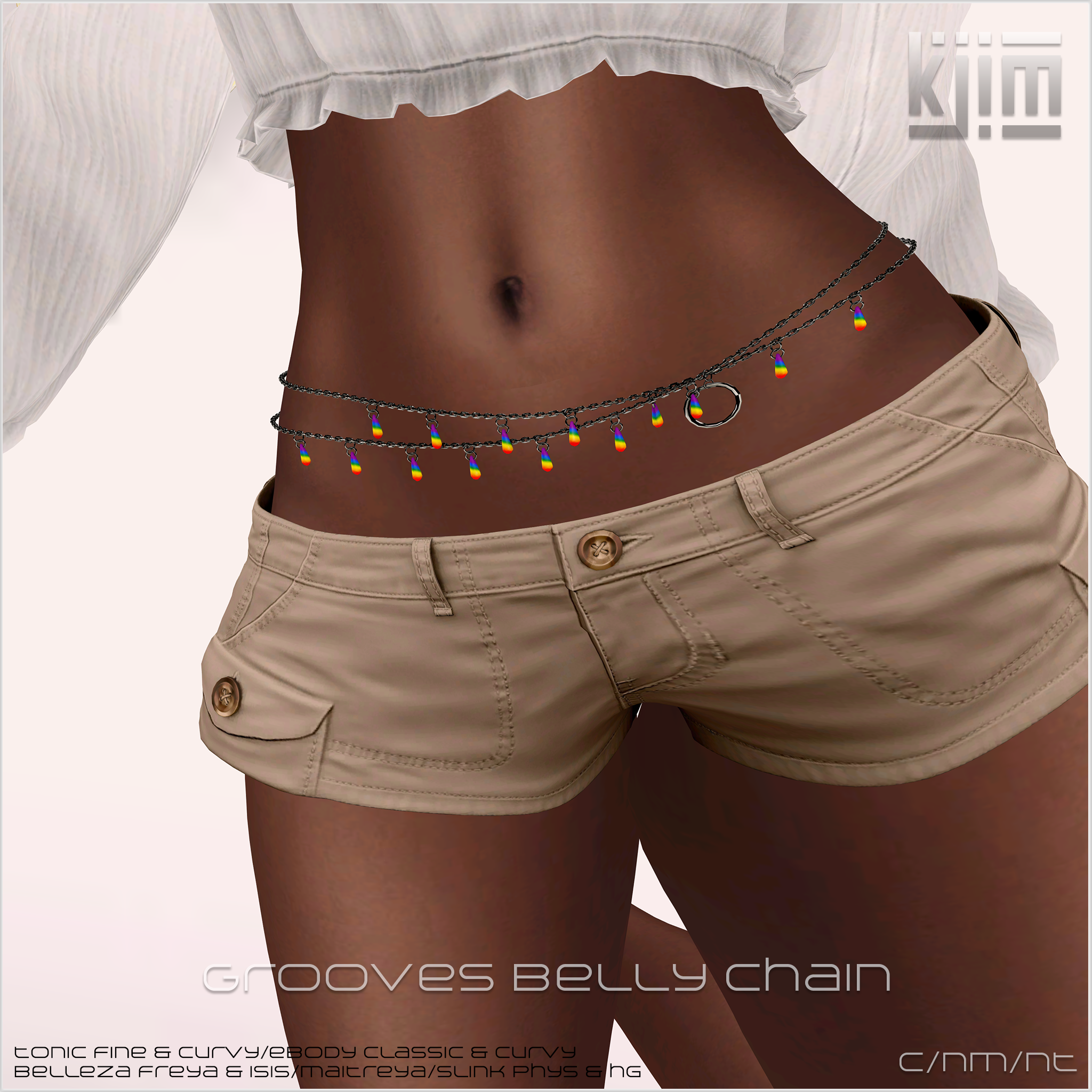KJIm Grooves Belly Chain Ad